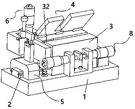 Inserting core butt joint device of connector