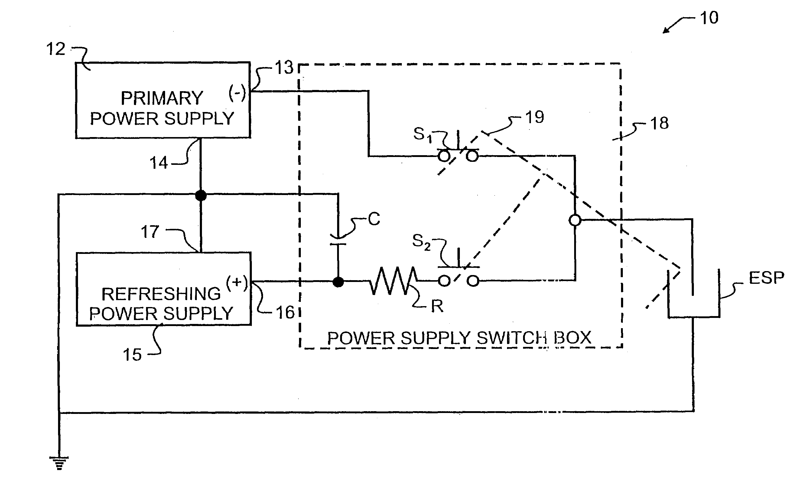 Polarity reversing circuit for electrostatic precipitator systems