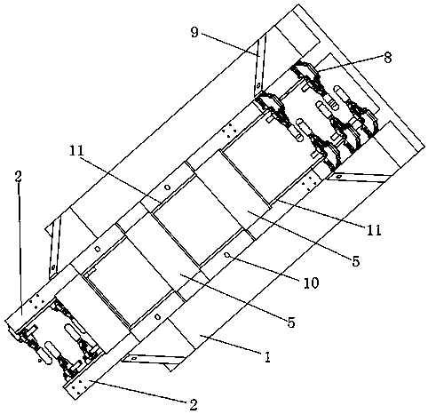 Welding fixture sharing upper counterweight frame and lower counterweight frame