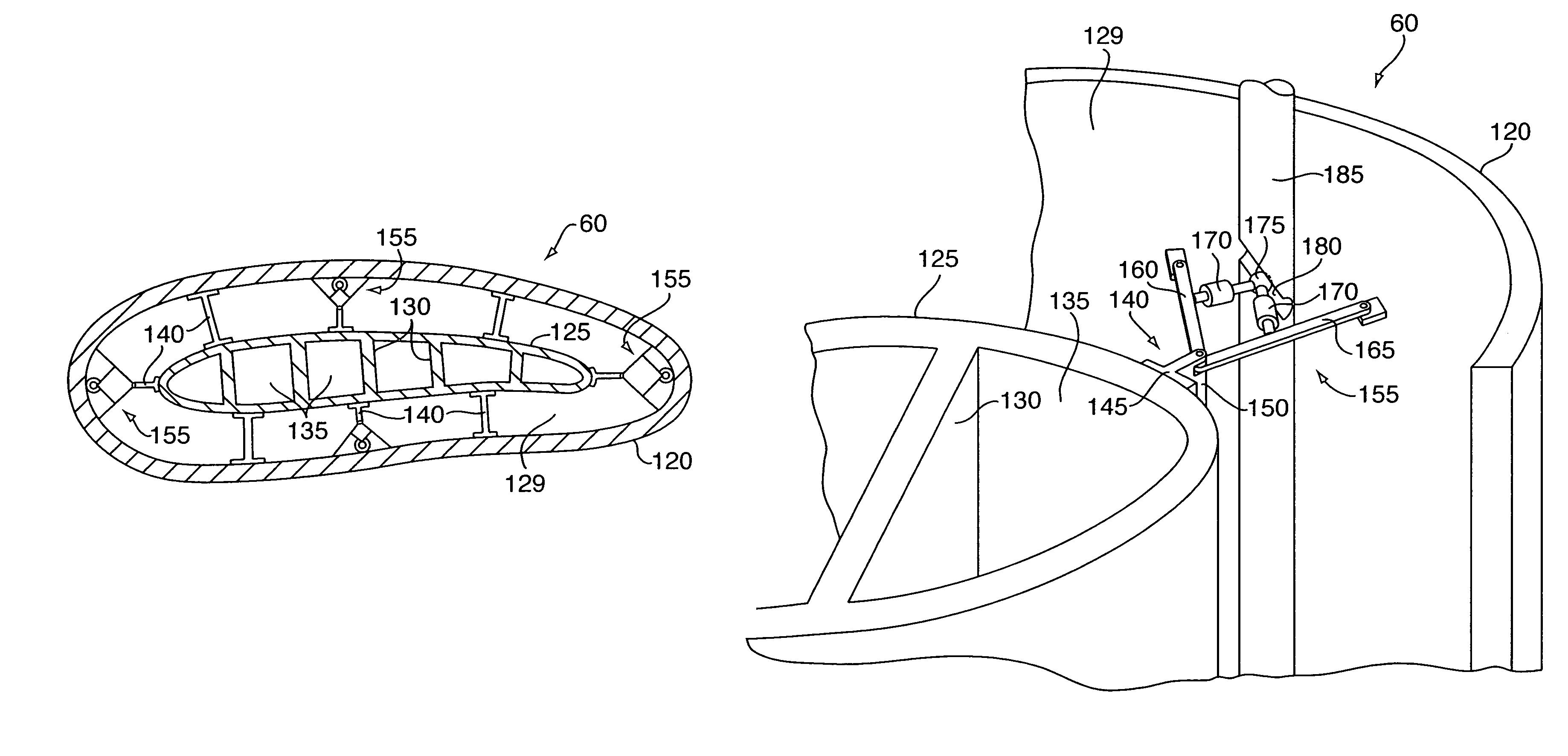Variable geometry guide vane for a gas turbine engine