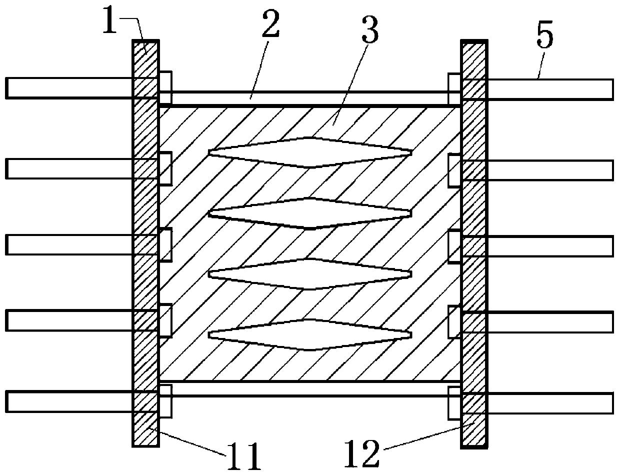 Replaceable assembly type frame beam column energy-consumption connecting key