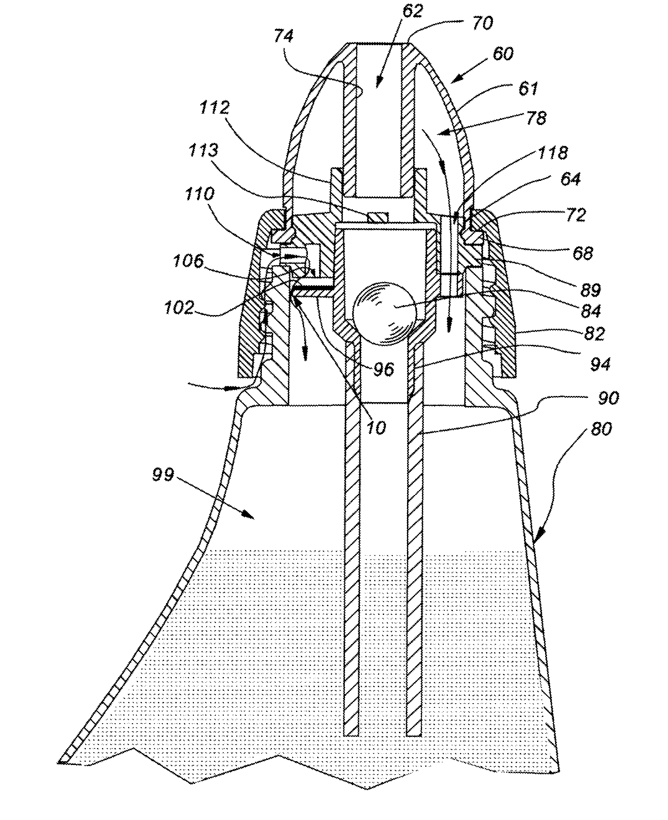 Faceted nasal seal