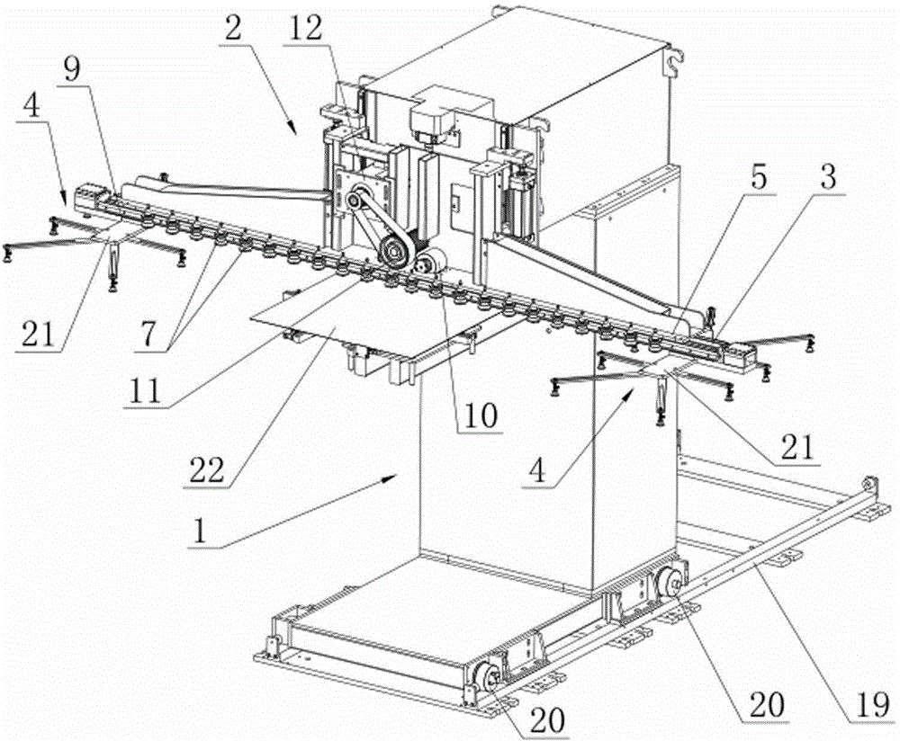 Automated device for long-distance conveying