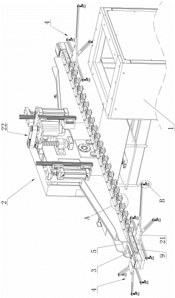 Automated device for long-distance conveying