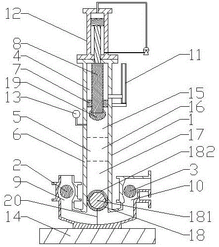 A vertical hydraulic plunger mud pump