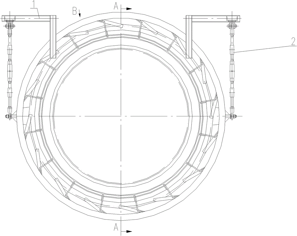 Sealing device of charging and discharging ends of rotary cylindrical type device