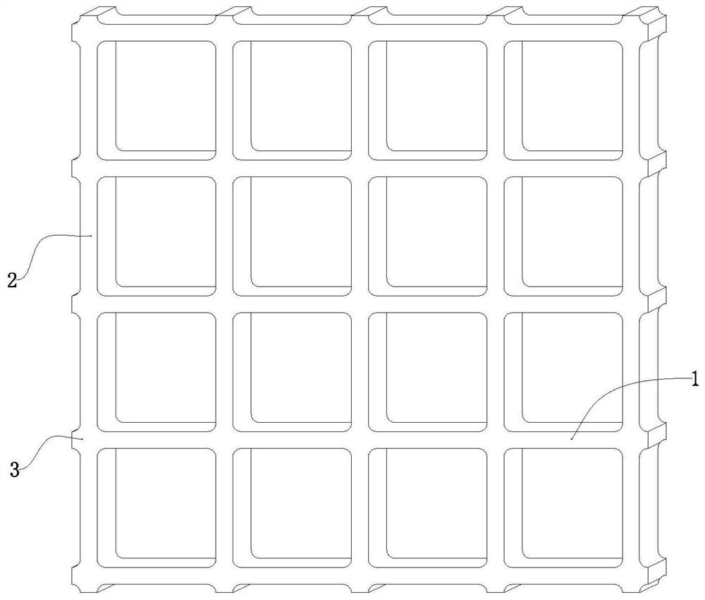 A polypropylene two-way plastic geogrid