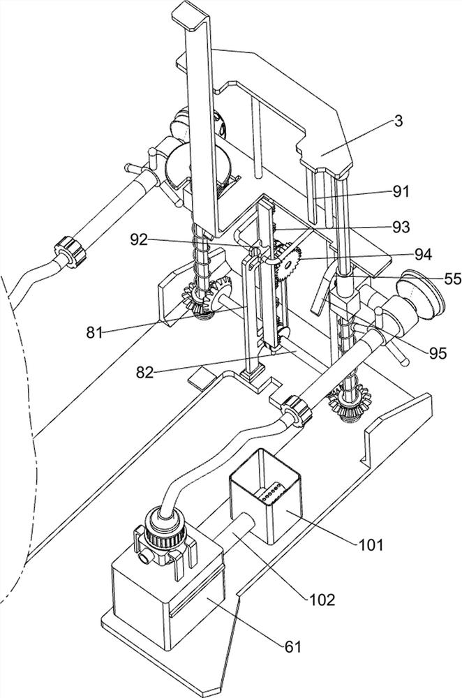 Smoke abating and fire extinguishing cart for fire protection