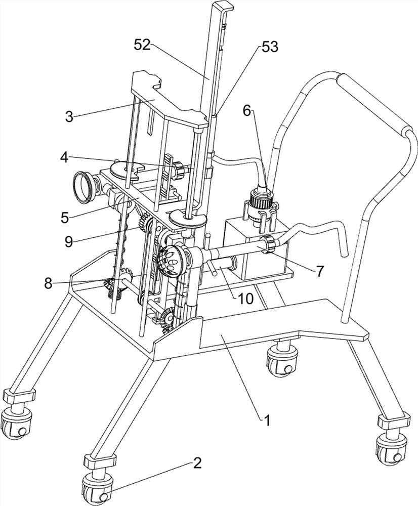 Smoke abating and fire extinguishing cart for fire protection