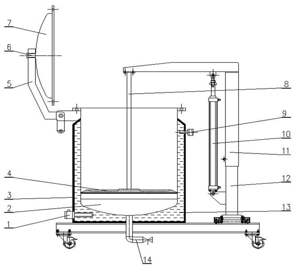 A conveying device for high-solid and high-viscosity materials and its application method
