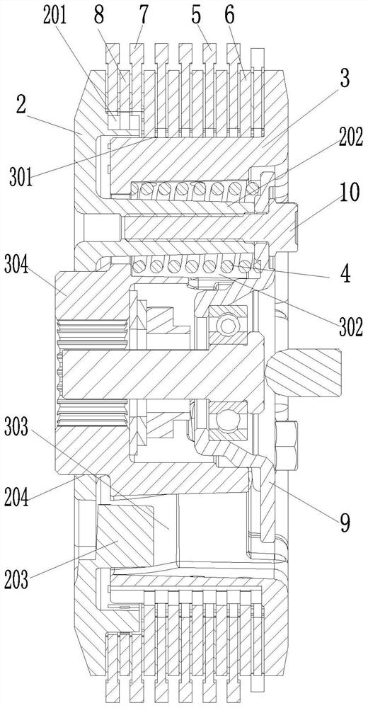 Reinforced joint clutch for heavy-load motor tricycle