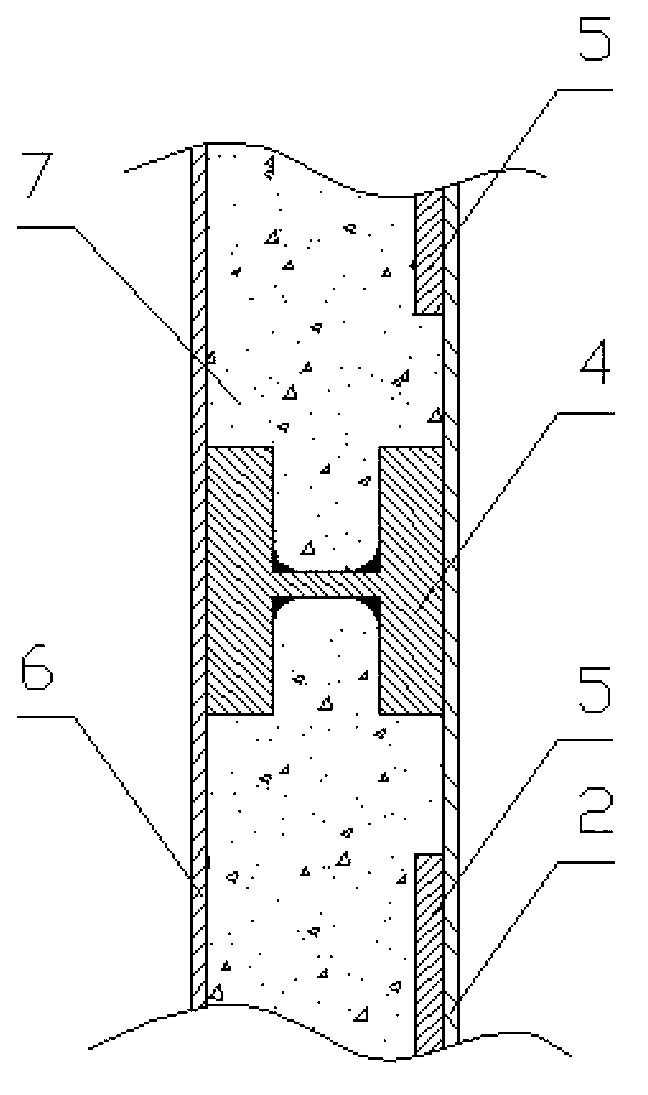 Composite damping soundproof structure of ship compartment bulkhead