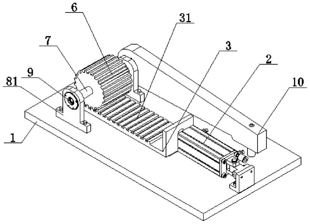 Overturning positioning structure for semiconductor insulating sheath pressing device