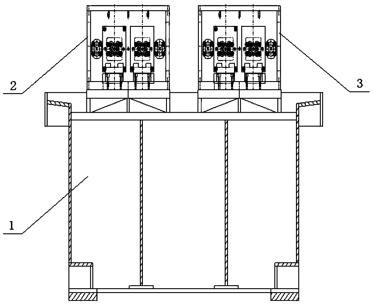 Horizontal double-station drilling and tapping machine tool