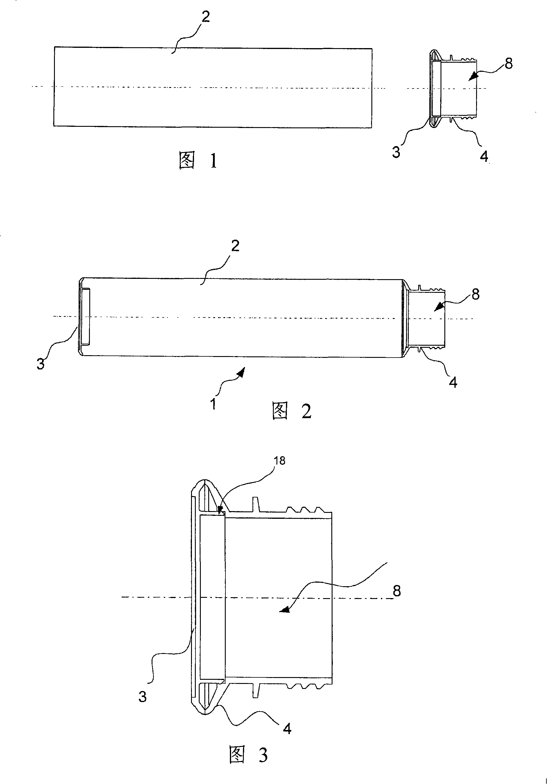 Device for making tubular containers