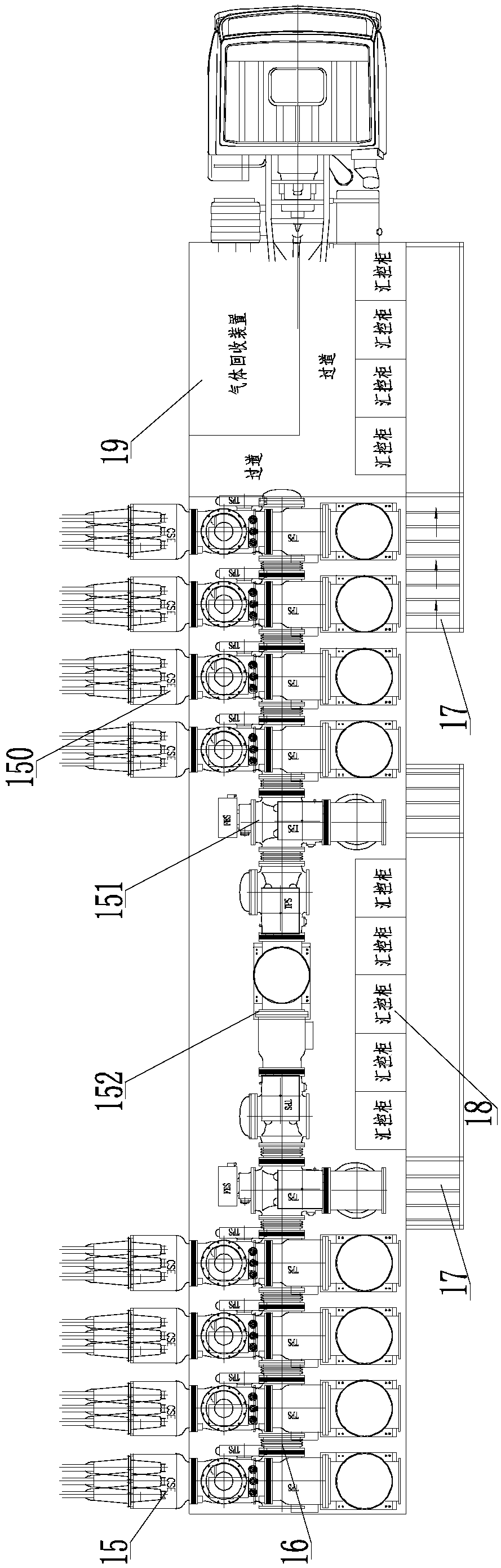 A novel vehicle-mounted GIS substation and an installation method thereof
