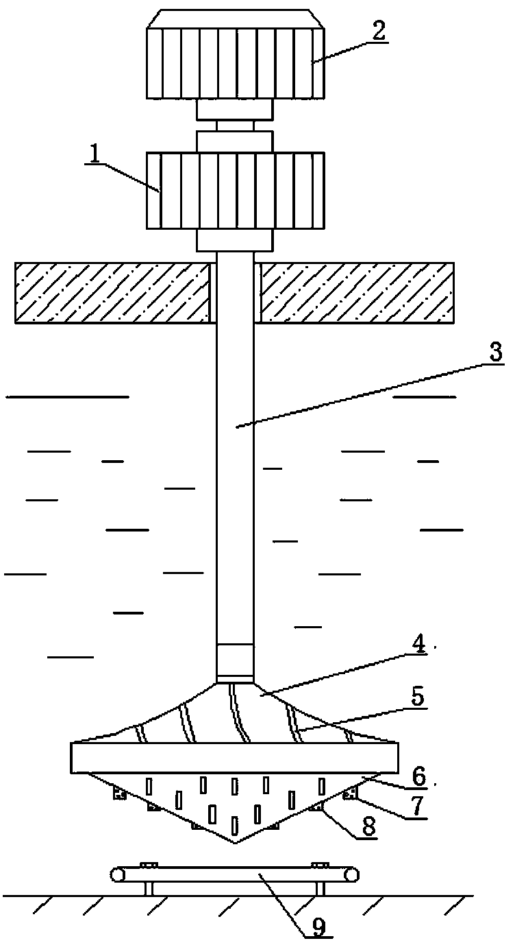 Rapid-separation aerator for cable production sewage treatment