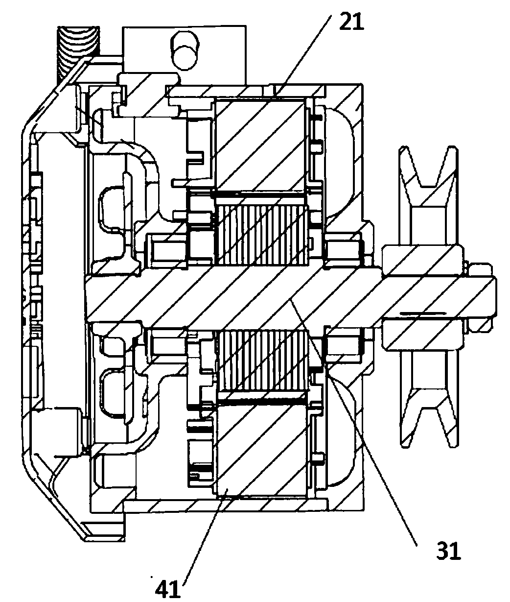 Rapid-separation aerator for cable production sewage treatment