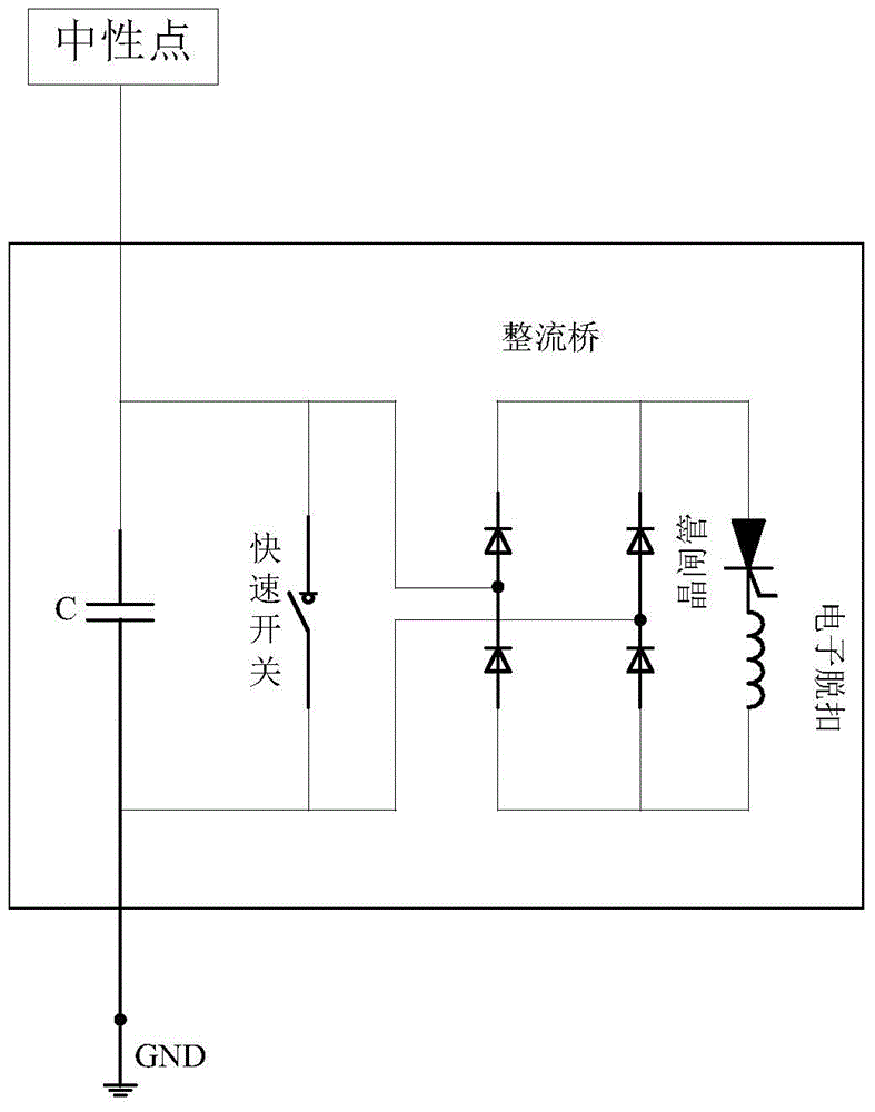 A voltage transformer neutral point direct current suppression apparatus test system