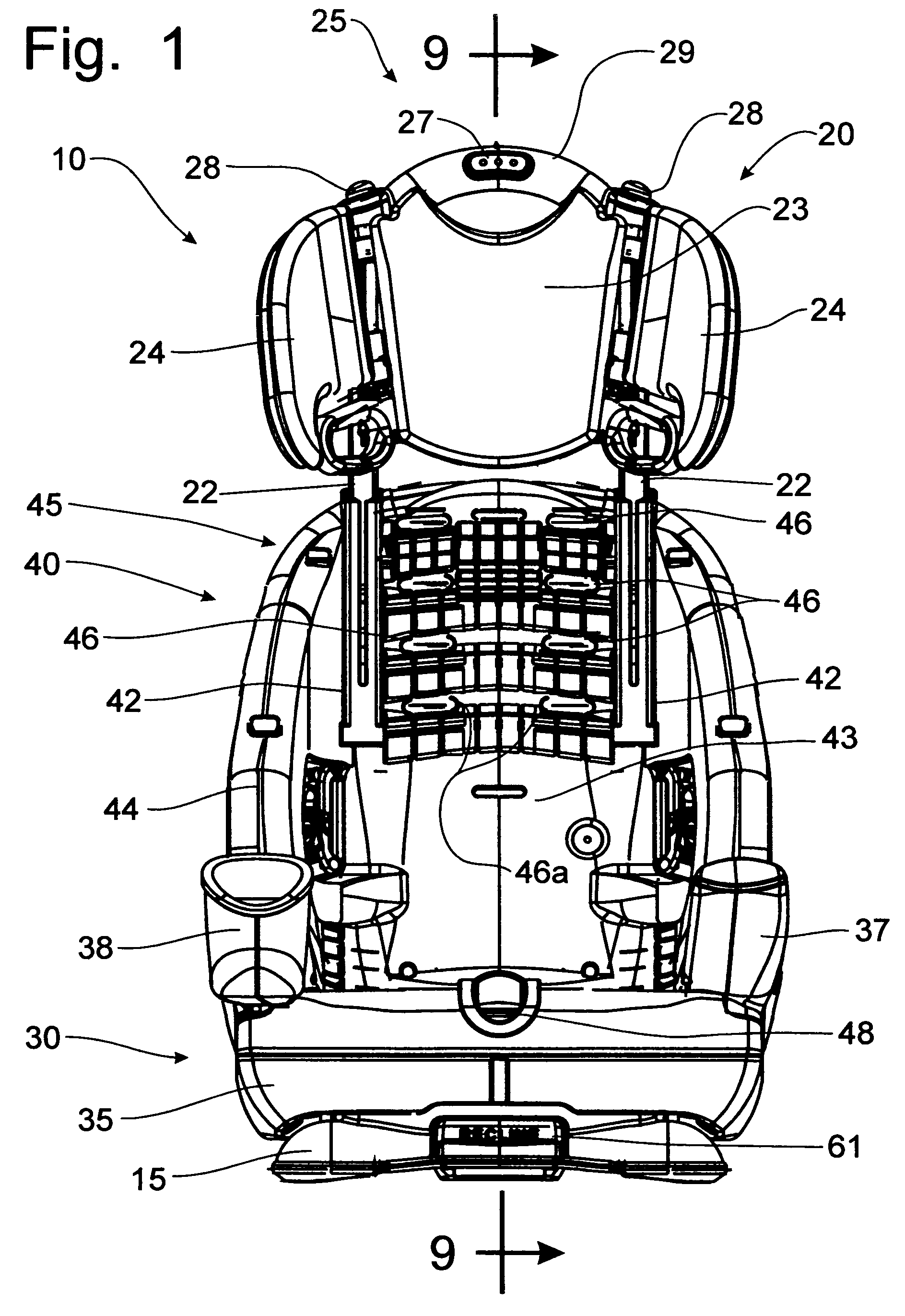 Child car seat with multiple use configurations