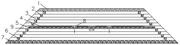 Pre-disintegration soft rock embankment grouting anti-seepage lifting structure and construction method thereof