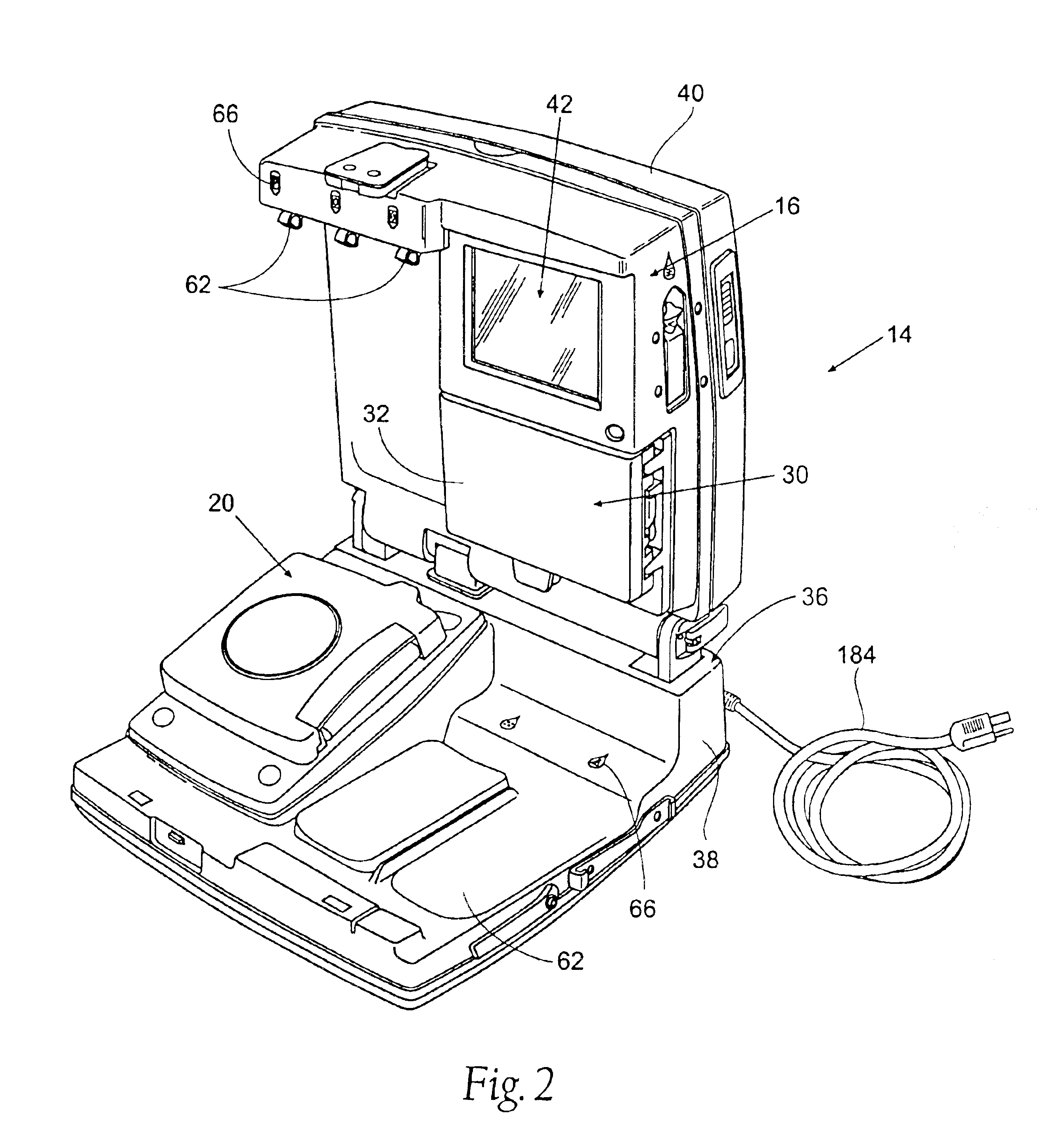 Blood component processing systems and methods using fluid-actuated pumping elements that are integrity tested prior to use