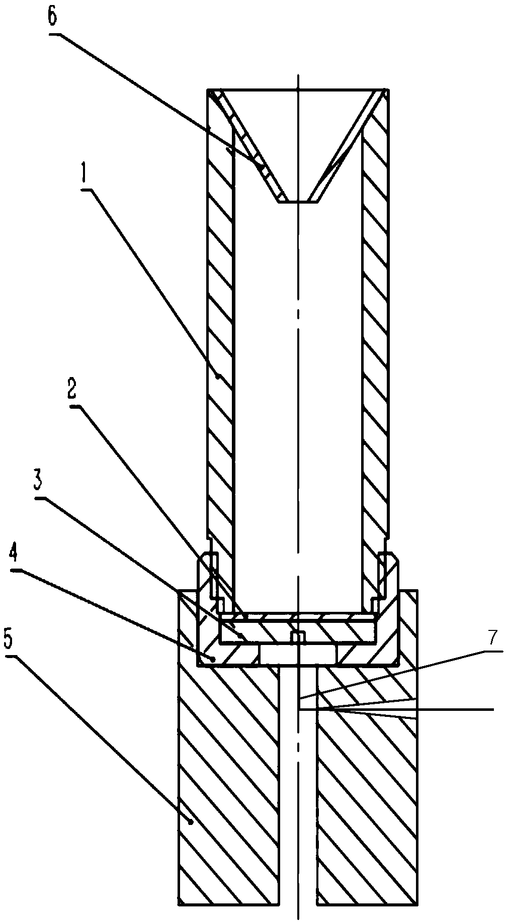Deposition device for preparing high-resolution alpha radiation source by magnetohydrodynamic electrodeposition