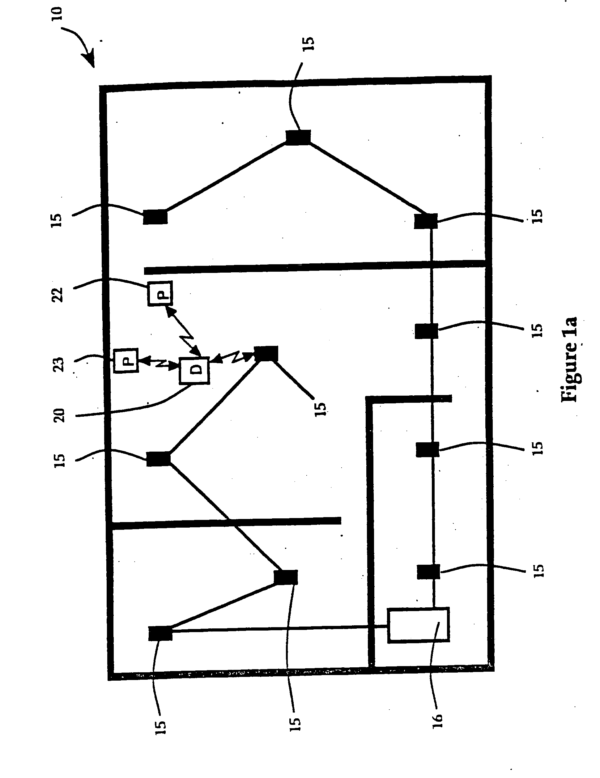 Hierarchical data collection network supporting packetized voice communications among wireless terminals and telephones