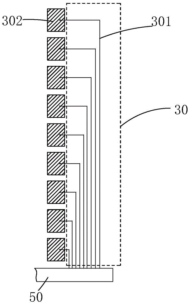 Narrow-bordered In Cell-type touch display panel structure