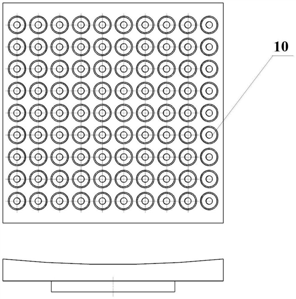 An automatic flexible mirror image clamping and damping device for CNC machine tools