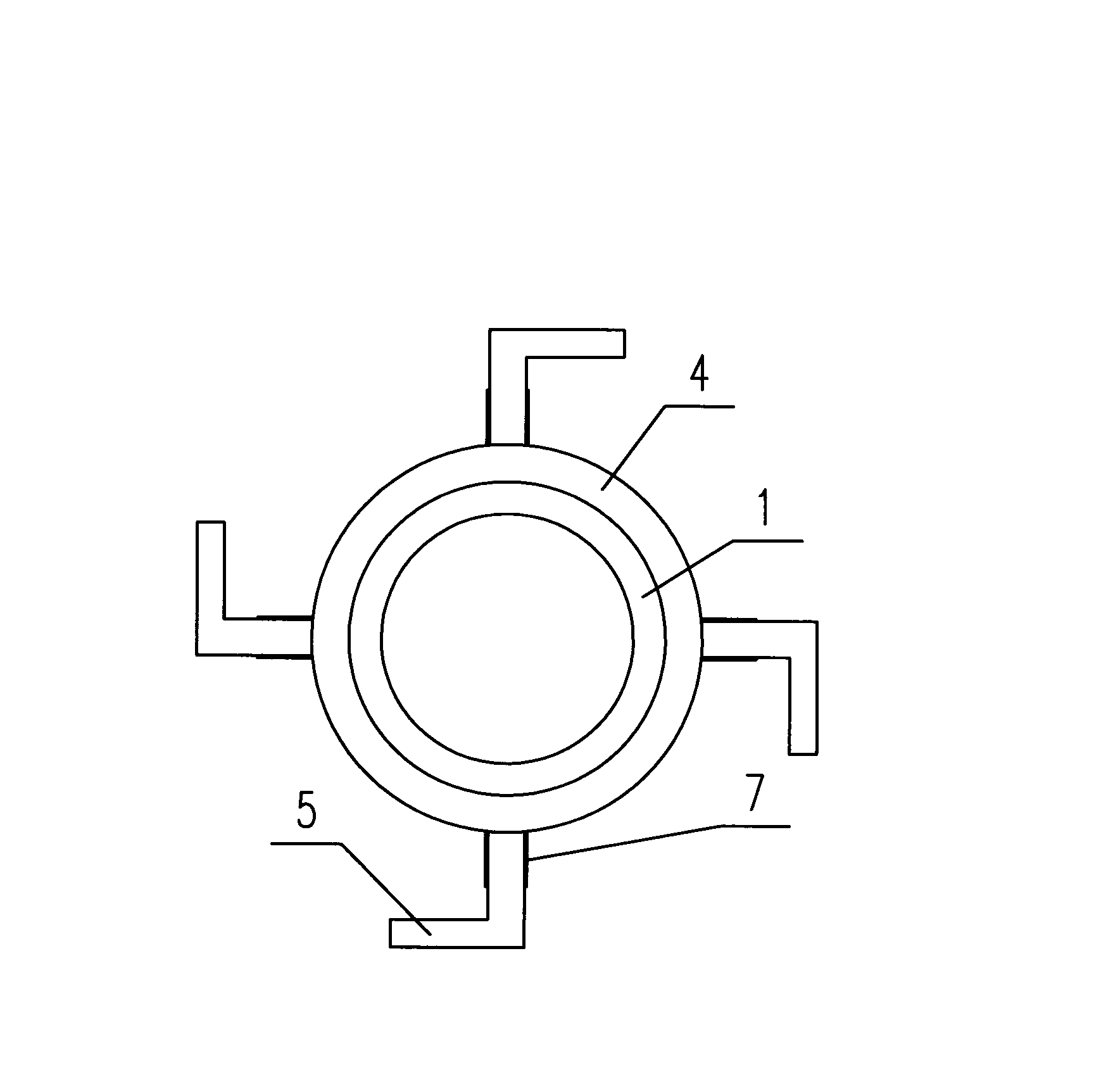 Adjustable cement pouring pipe structure