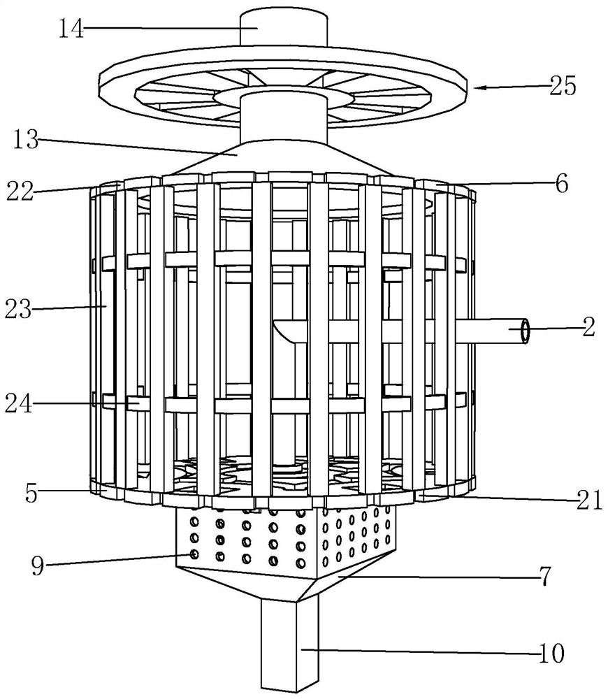 A wet steam vapor-liquid two-phase separation device