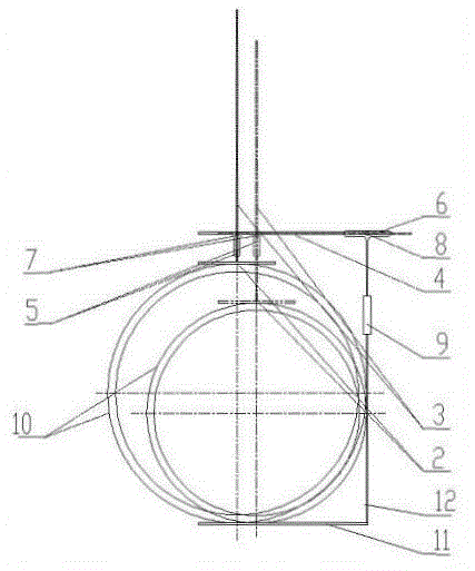 Device and method for measuring outer diameter and roundness of large-diameter gas cylinder