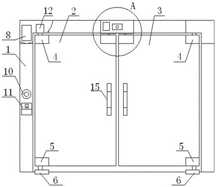 Intelligent front desk door with no need of external power supply