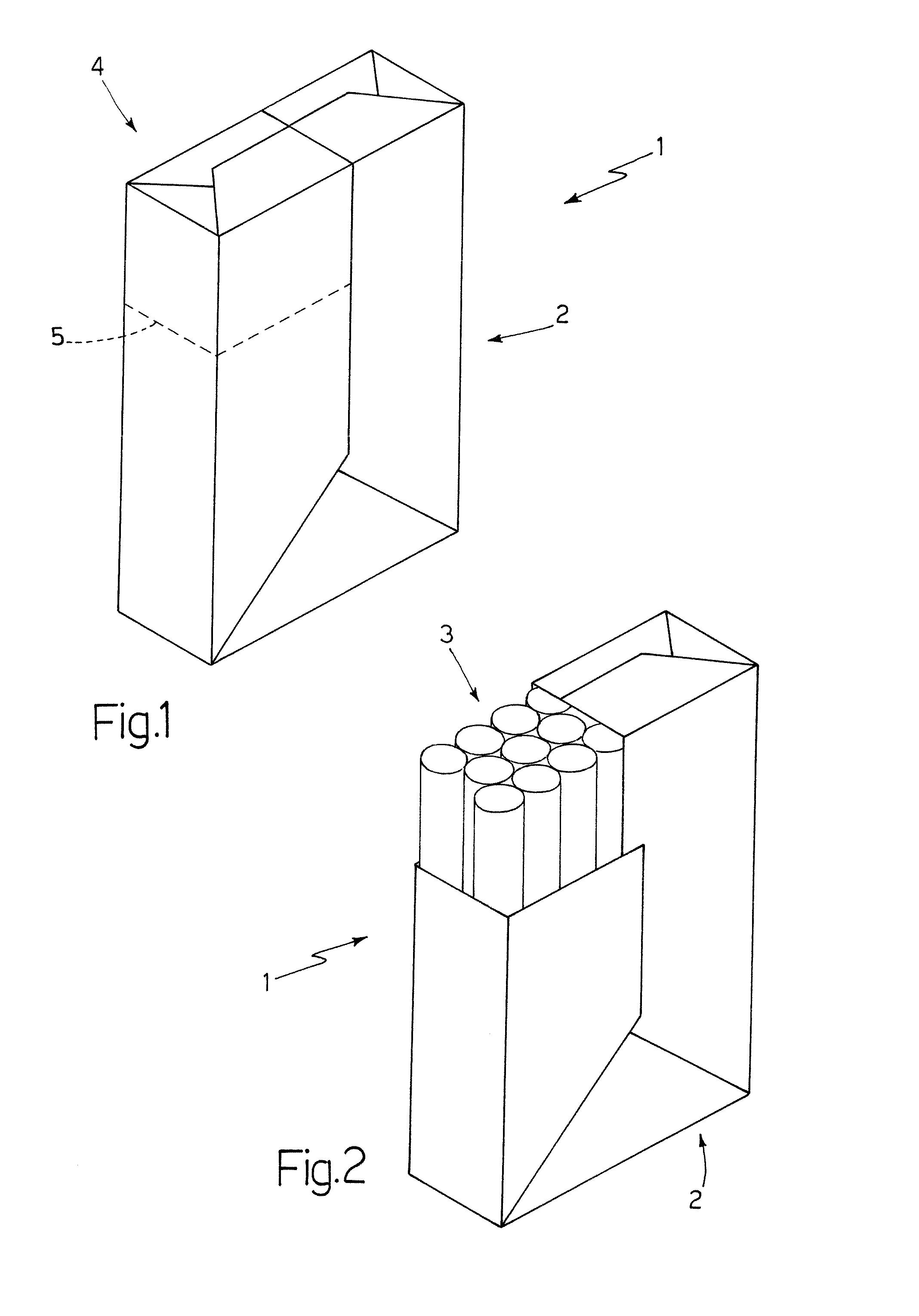 Method of folding a sheet of packing material about a group of cigarettes