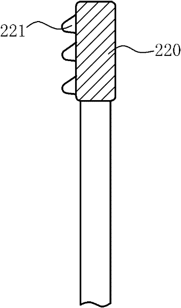 Massage device with elastic structure