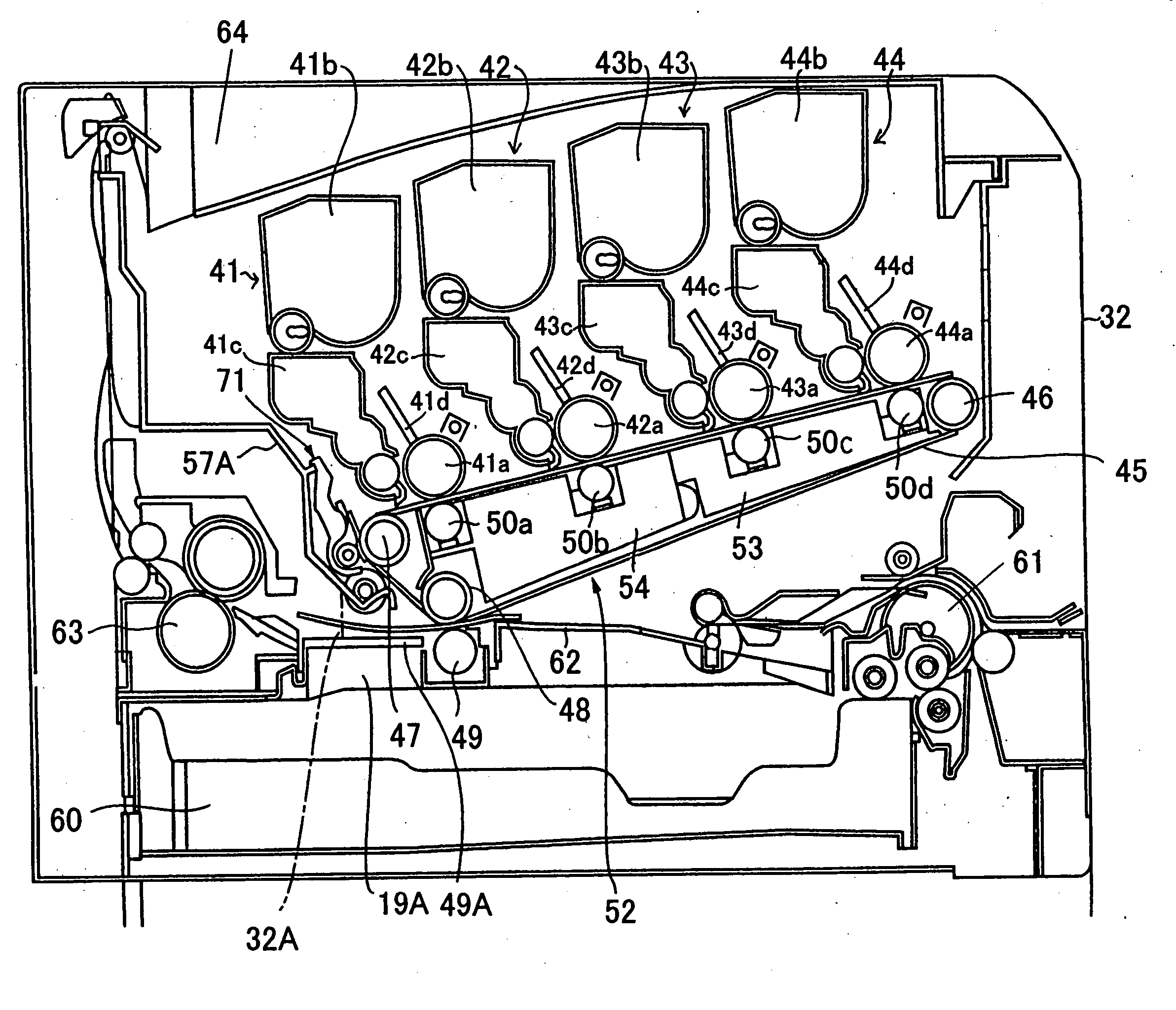 Image forming apparatus having a multi-layered intermediate transfer belt