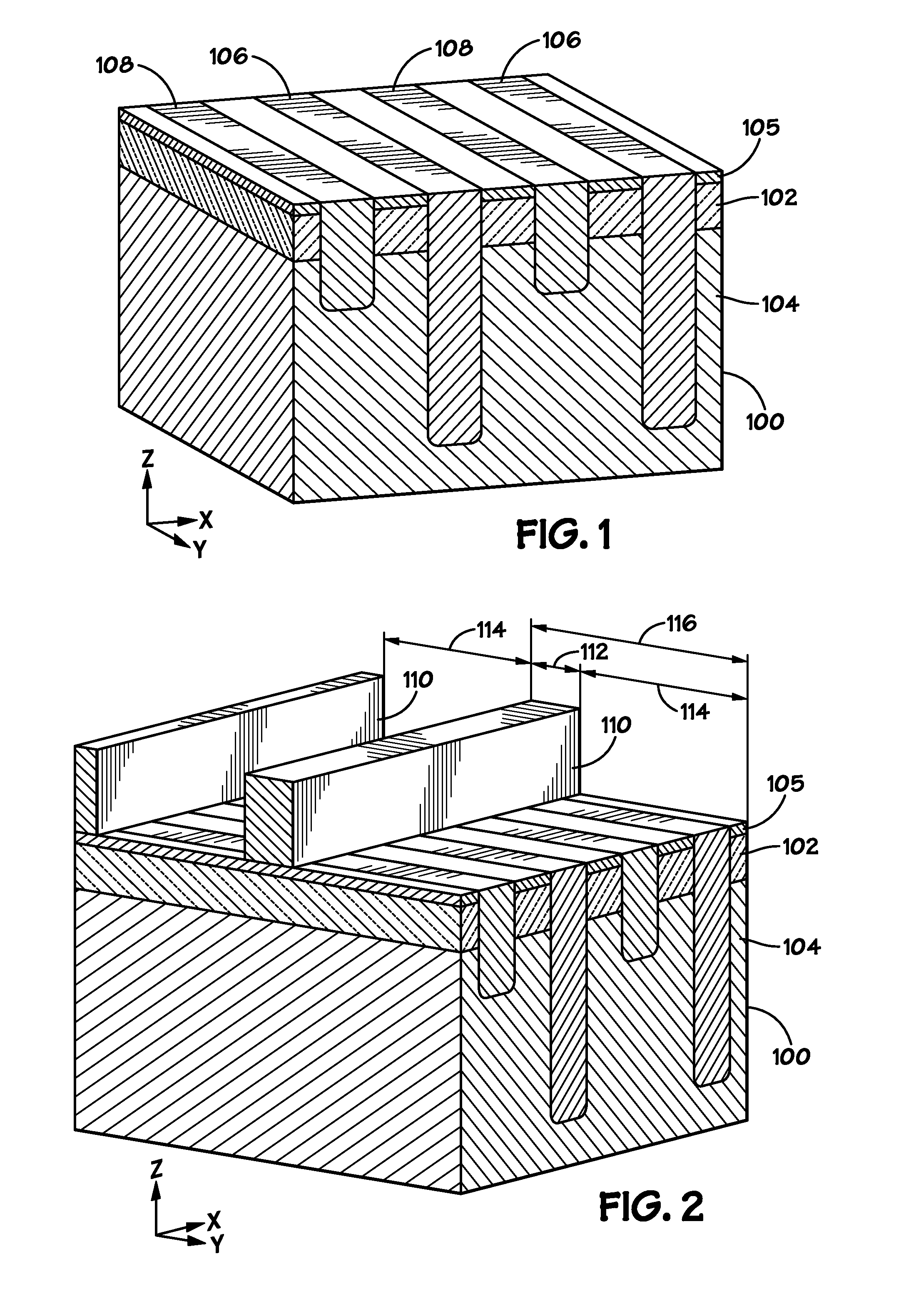 Cross-hair cell based floating body device