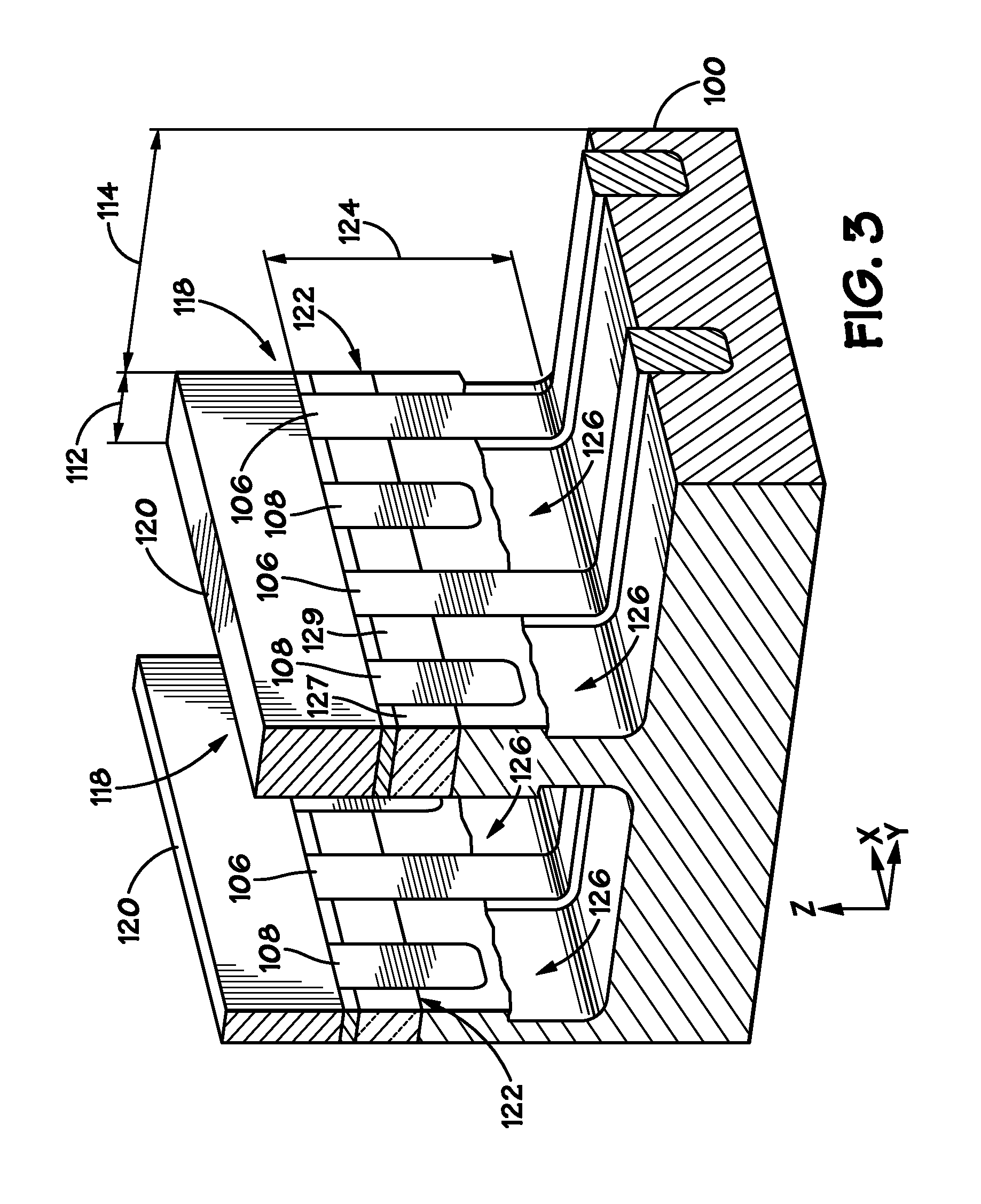Cross-hair cell based floating body device