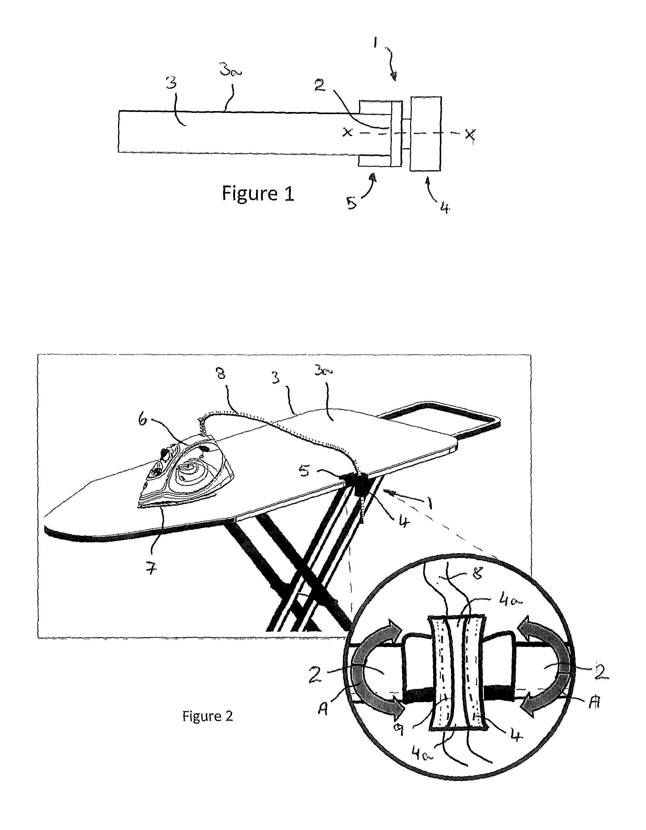 A device for guiding a flex extending from an appliance