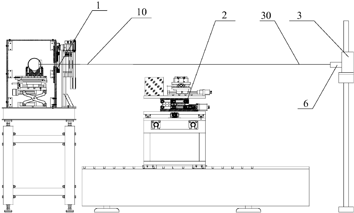 X ray and laser coaxial system