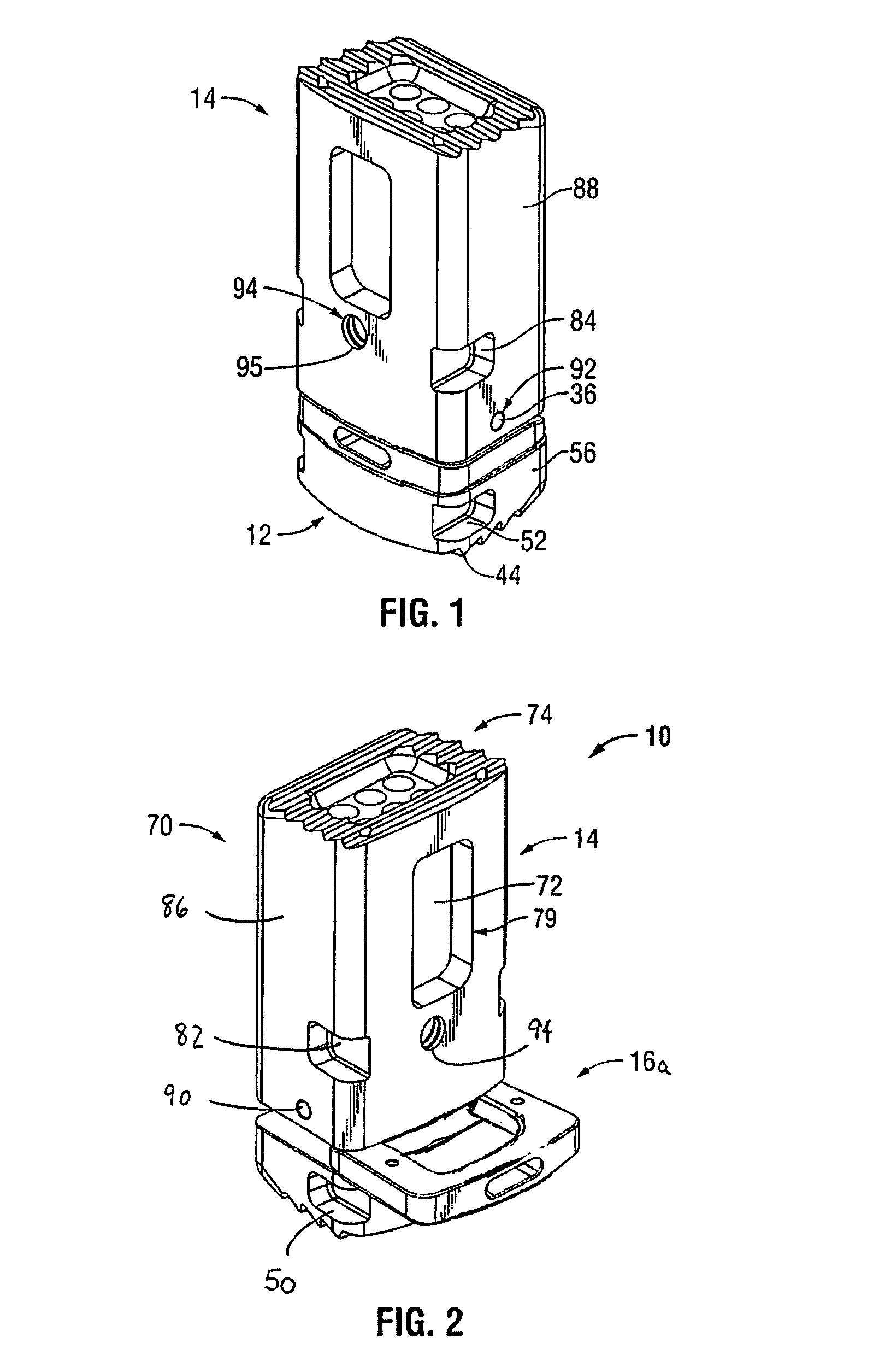 Expandable cage with locking device