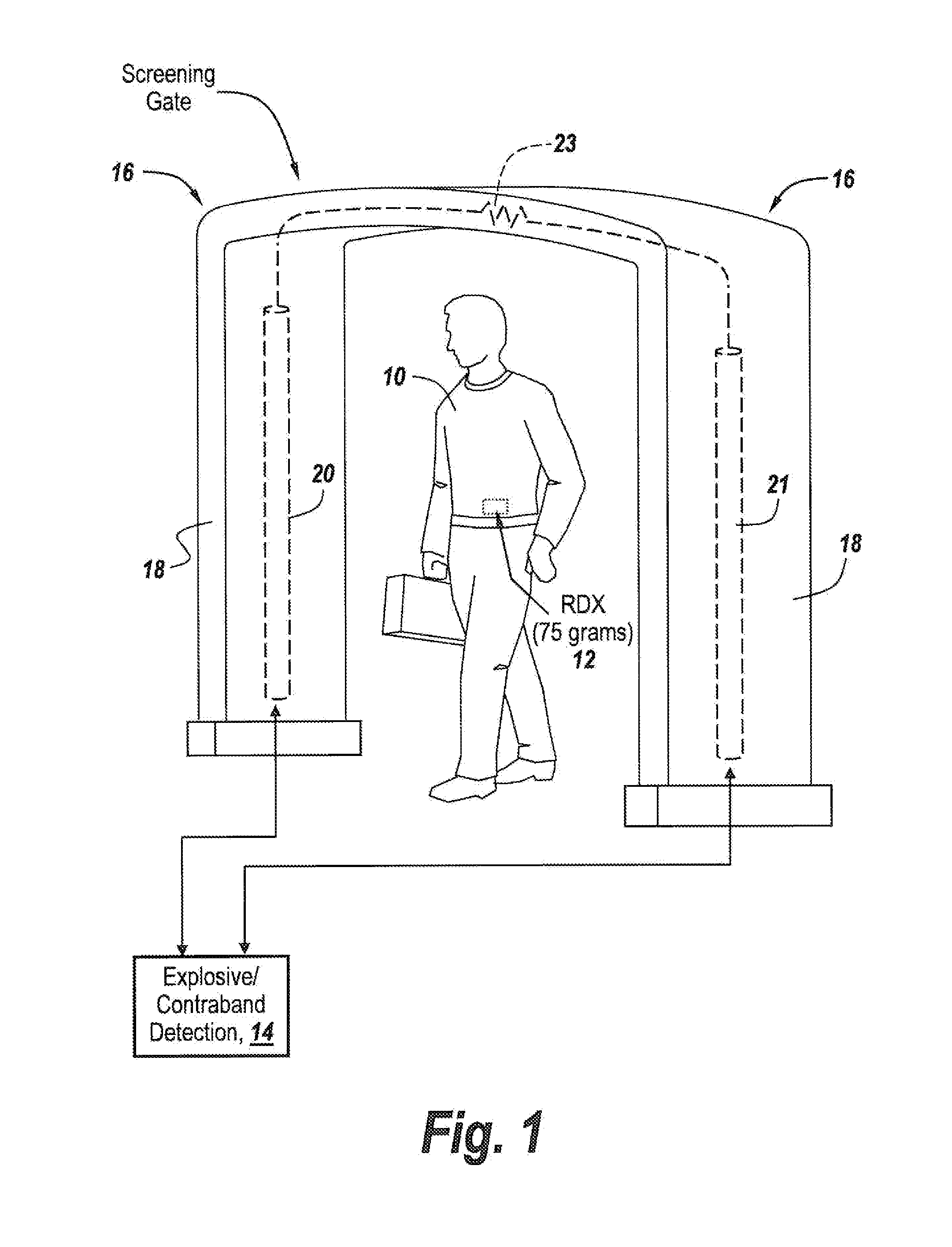 Method and system for the detection and identification of explosives and/or contraband