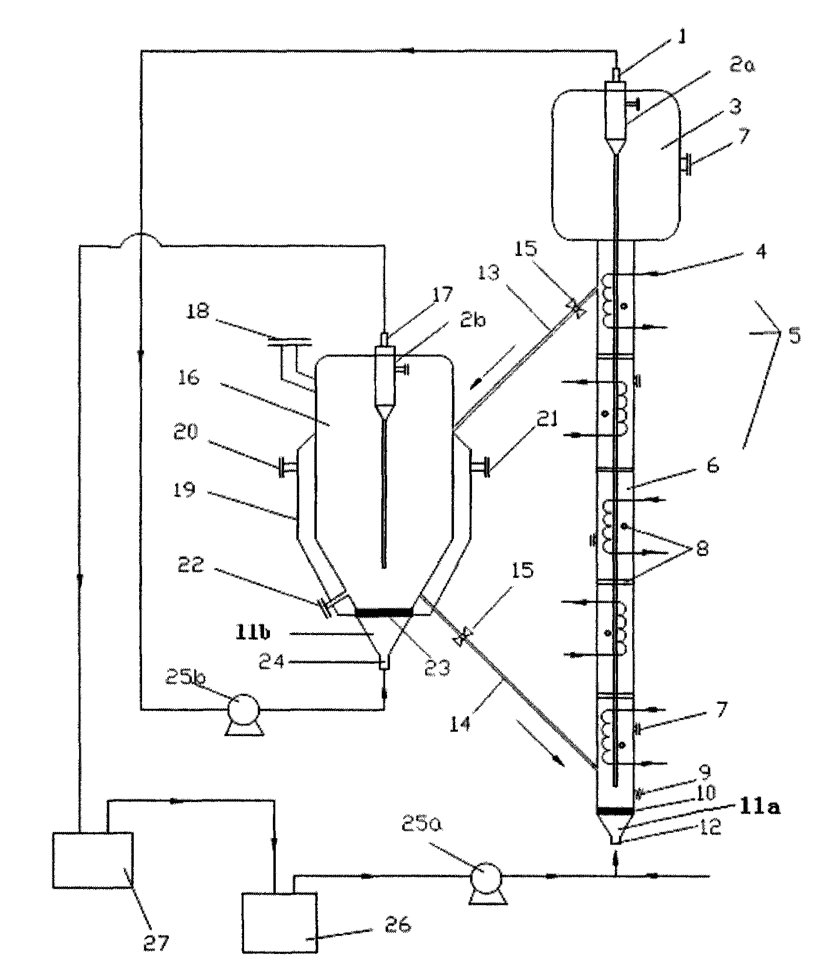 Device for preparing chlorinated polyvinyl chloride by gas-solid phase method and method thereof