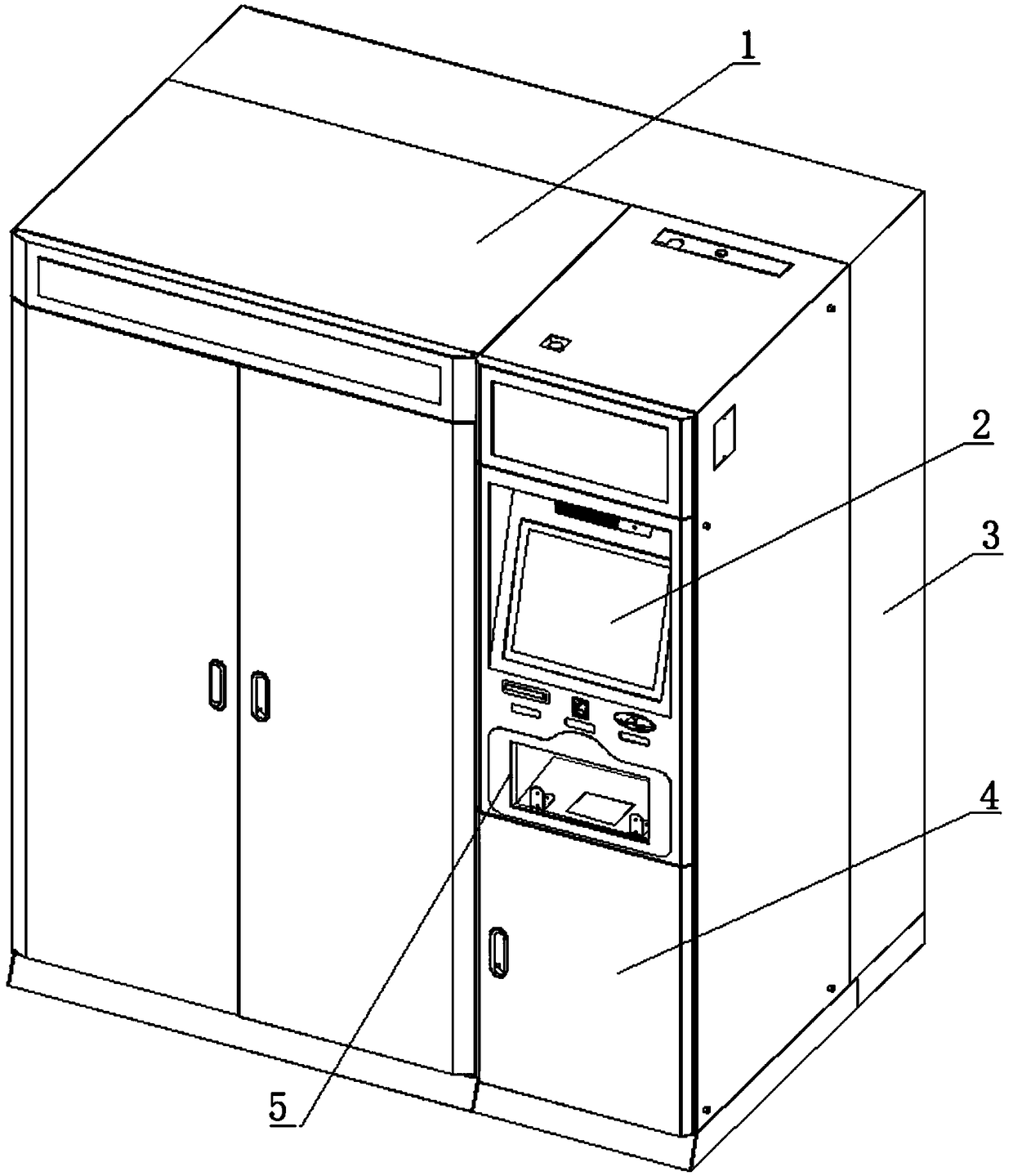 Medical self-help clothes distributing cabinet and clothes distributing method