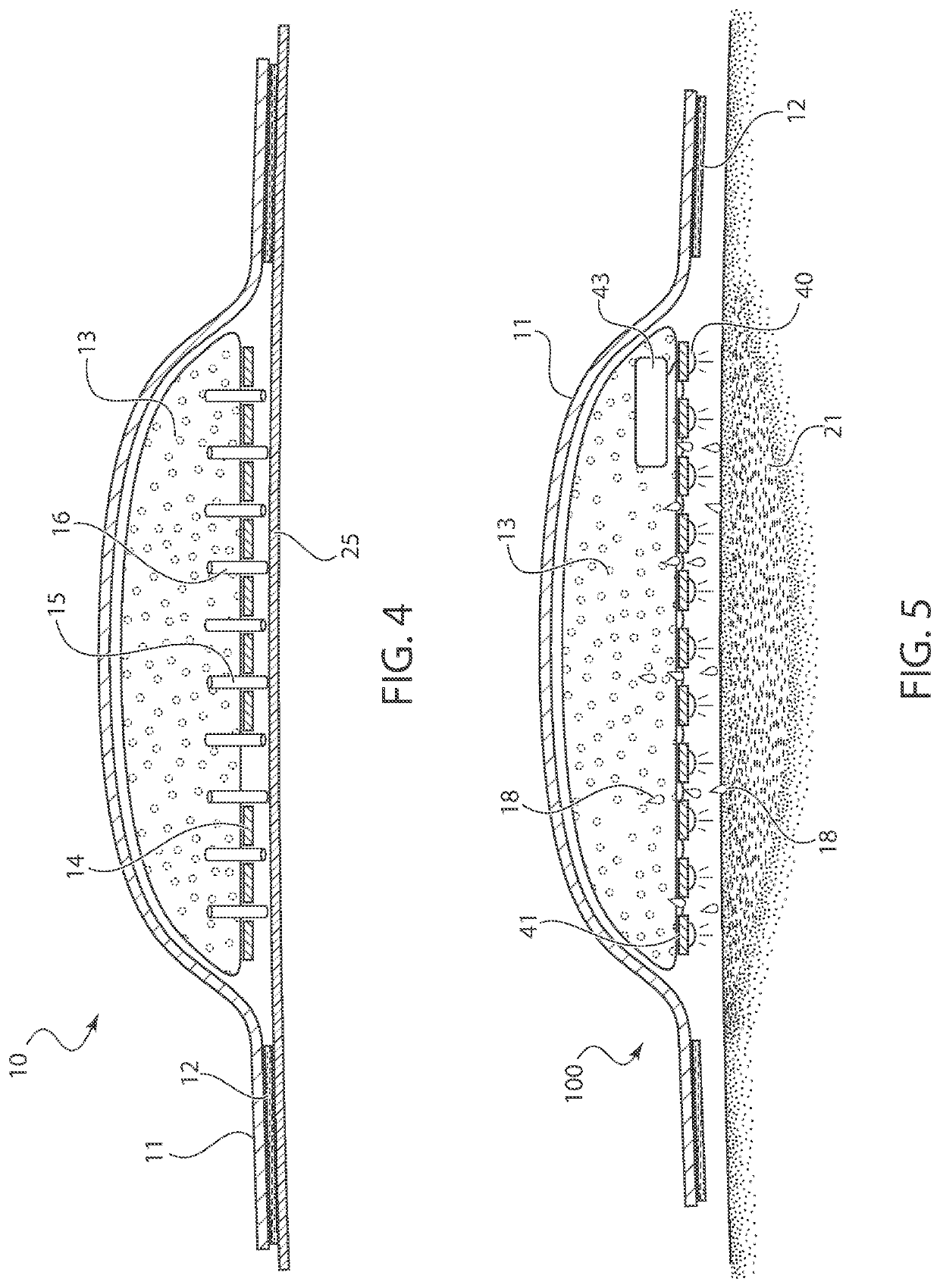 Bandage with UV disinfectant and microneedles for antimicrobial delivery and fluid absorption from a wound