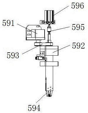 Full-automatic assembly machine of buckles of automobile door panels