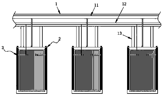 Electroplating fixture for inverter cooling fins