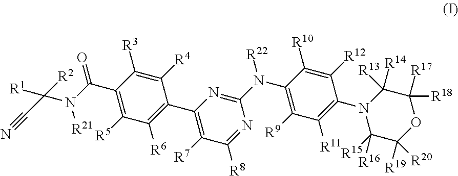 Deuterated phenyl amino pyrimidine compound and pharmaceutical composition containing the same