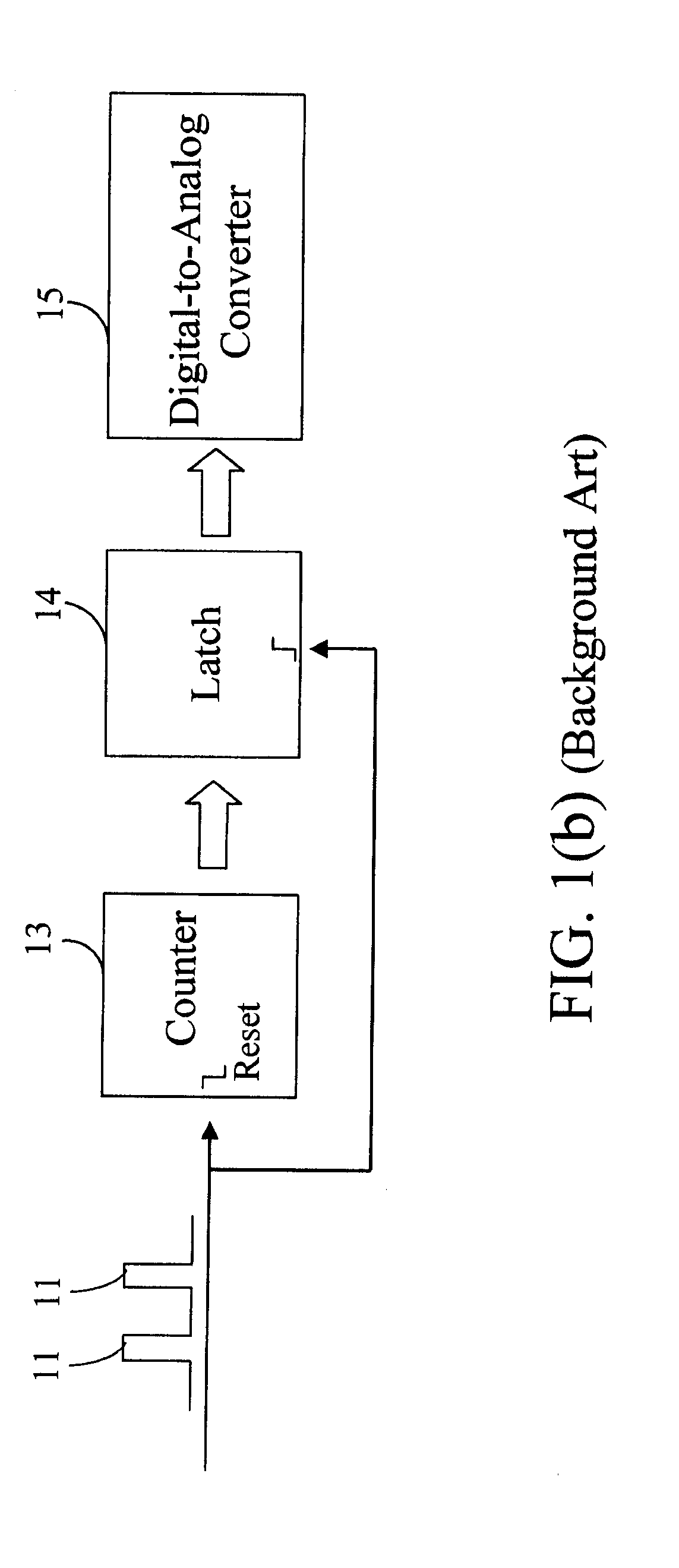 Pulse interval to voltage converter and conversion method thereof